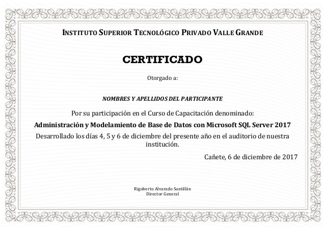 elaborando un formato de certificado paso a paso formato de certificado