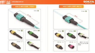 www.solya.com.cn
12/24 芯 MPO 连接器 ( 常规款 ) 16/32 芯 MPO 连接器 (Mini 款 )
 