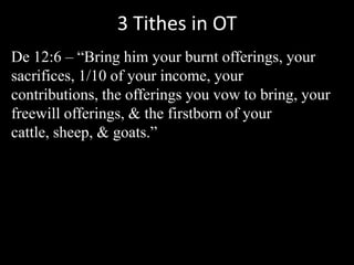SOM-16 Hermeneutics of Money-Tithing | PPTX