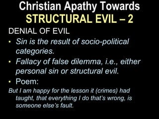 Som 109 structural evil | PPTX