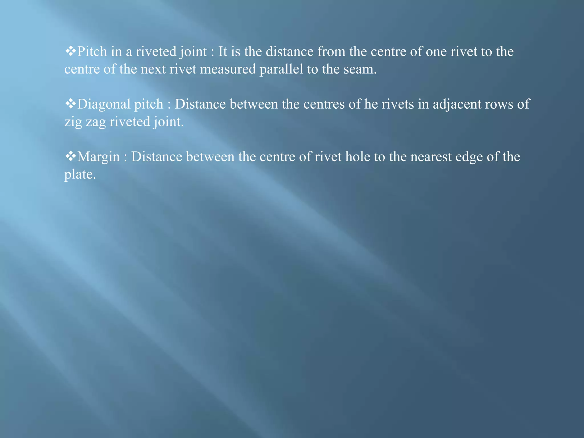 Pitch In Rivets STRENGTH OF MATERIALS | PPTX