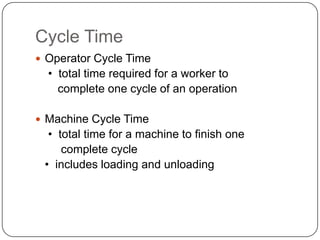 cycle time, normal time and standard allowance | PPTX
