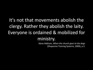 PQuestioner, disturber, agitatorRecruiter, passionate communicator of organisational message, recruits to the causeEntrepreneur, pioneer, strategist, innovator, visionaryAEHumaniser, carer, social cement/glueSystematiser, philosopher, translatorPTFrom Frost & Hirsch, The Shaping of Things to Come, 174