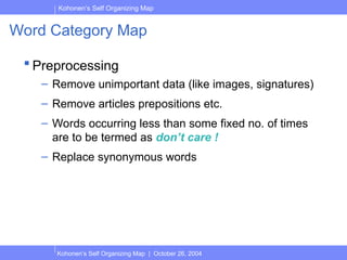 Self-Organizing Maps (SOMs) an unsupervised machine learning algorithm ...