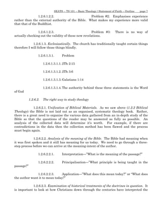 Theological Examples Som topc-01 intro & revelation workbook - introduction to theology | PDF