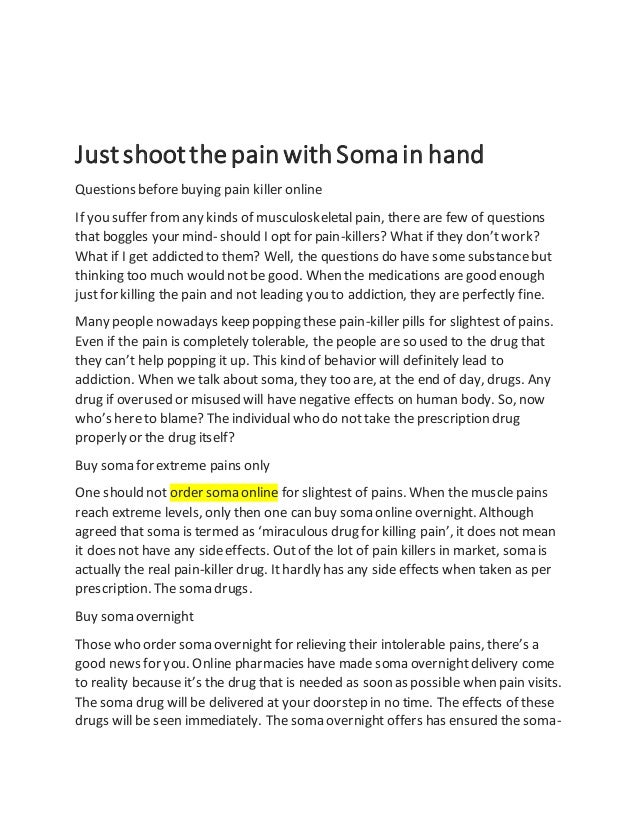 Soma Online Overnight