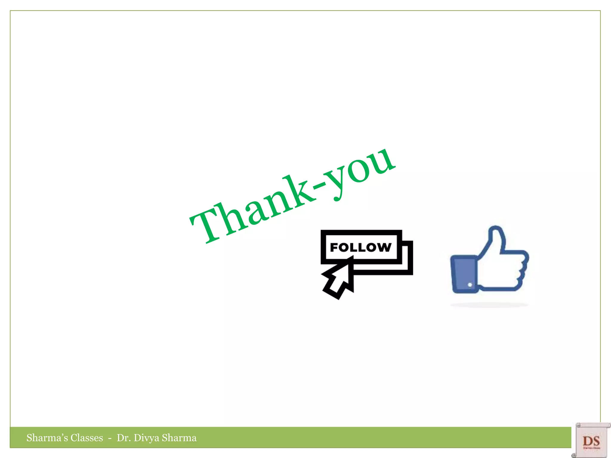 Sharma’s Classes - Dr. Divya Sharma
 