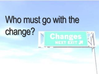 8.6.2015 Dr. Ute Hillmer
Who must go with the
change?
 