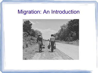 Migration: An Introduction 