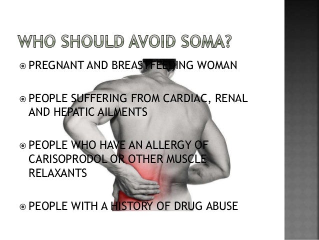 Relief soma drug shoulder pain