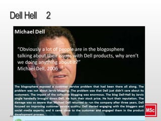 July 2015 Dr. Ute Hillmer
Dell Hell 2
“Obviously a lot of people are in the blogosphere
talking about their issues with De...