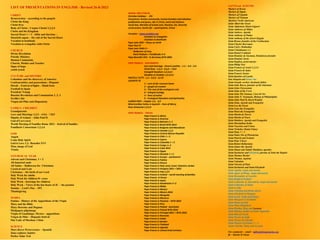 LIST OF PRESENTATIONS IN ENGLISH - Revised 26-8-2023
CHRIST
Resurrection – according to the gospels
Christ the King
Christ lives
Body of Christ - Corpus Christi 1,2,3,4
Christ and his Kingdom
Sacred Heart 1 + 2 – bible and doctrine –
Haurietis aquas – the cult of the Sacred Heart
Vocation to beatitude
Vocation to evangelize with Christ
CHURCH
Divine Revelation
Priestly Ministry
Human Community
Church, Mother and Teacher
Signs of hope
youth synod
CULTURE and HISTORY
Columbus and the discovery of America
Confraternities and processions– Hispanic
Diwali – Festival of lights – Hindi feast
Football in Spain
President Trump
Russian Revolution and Communism 1, 2, 3
Sevilla's fair
Virgen del Pilar and Hispanicity
FAMILY, CHILDREN
Grandparents
Love and Marriage 1,2,3 – 4,5,6 – 7,8,9
Dignity of women – John Paul II
God of Love (sex)
World Meeting of Families Rome 2022 – festival of families
Familiaris Consortium 1,2,3,4
GOD
Angels
Come Holy Spirit
God is Love 1,2– Benedict XVI
Man, image of God
Trinity
LITURGICAL YEAR
Advent and Christmas, 1 + 2
All departed souls
All Saints – Halloween for Christians
Carnival and Lent
Christmas – the birth of our Lord
Holy Week for adults
Holy Week for children 8+ years
Holy Week - drawings for children
Holy Week – Views of the last hours of JC – the passion
Sunday – Lord's Day – JP2
Thanksgiving
MARIA
Fatima – History of the Apparitions of the Virgin
Mary and the Bible
Mary Doctrine and Dogmas
Medjugore pilgrimage
Virgin of Guadalupe, Mexico – apparitions
Virgen de Pilar – Hispanic festival
Our Lady of Sheshan, China
SCIENCE
Mars Rover Perseverence – Spanish
Juno explores Jupiter
Parker Solar Test
MORAL AND ETHICAL
Christian holidays - JP2
Conscience, human community, human freedom and salvation
justification and grace, Life in Christ, merit and holiness
moral law, Morality of human acts, Passions, Sin, Sincerity
social justice, Social Life – participation, Virtue
Vocation – www.vocation.org
Vocation to evangelize
Vocation to beatitude
Pope John XXIII – Peace on Earth
Pope Paul VI
Pope Juan Pablo II –
Redeemer of man,
Karol Wojtyla + Pontificado 1+2
Pope Benedict XVII - in Germany WYD 2005
POPE FRANCIS – DOCUMENTS
love and marriage - Amoris Laetitia – 1.2 – 3.4 – 5.6
Christ lives - 1,2,3 – 4,5,6 – 7,8,9
Evangelii Gaudium 1,2,3,4,5
Gaudete et Exultate 1,2,3,4,5
FRATELLI TUTTI - 1,2 – 3,4,5 – 6,7,8
LAUDATE Sii
1 – care of the common home
2 – gospel of creation
3 – The root of the ecological crisis
4 – integral ecology
5 – lines of action
6 – Ecological Education and Spirituality
LUMEN FIDEI – chapter 1,2, - 3,4
Misericordiae Vultus in Spanish – Face of Mercy
Dear Amazonia 1,2,3,4
POPE FRANCIS – TRAVEL
Pope Francis in Africa
Pope Francis in America
Pope Francis in Bahrain 1+ 2
Pope Francis in Brazil WYD 2013
Pope Francis in Bulgaria and Macedonia
Pope Francis in Canada 1,2,3
Pope Francis in Central African Republic
Pope Francis in Chile 1 + 2
Pope Francis in Cyprus
Pope Francis in Colombia 1 + 2
Pope Francis in Congo 1+ 2
Pope Francis in Cuba 2015
Pope Francis in Egype
Pope Francis in Slovakia 1 + 2
Pope Francis in Europe – parliament
Pope Francis in Fatima
Pope Francis in Greece
Pope Francis in Holy Land, Israel, Palestine Jordan
Pope Francis in Hungary 2021 + 2023
Pope Francis in Iraq 1,2,3
Pope Francis in Ireland – world meeting of families
Pope Francis in Kenya
Pope Francis in Japan
Pope Francis in Kazakhstan 1+ 2
Pope Francis in Malta
Pope Francis in Mexico
Pope Francis in Mexico 2016
Pope Francis in Mongolia
Pope Francis in Morocco
Pope Francis in Panama – WYD 2019
Pope Francis in Peru
Pope Francis in Poland - Auschwitz
Pope Francis in Poland WYD 2016
Pope Francis in Portugal 2021 + WYD 2023
Pope Francis in Romania
Pope Francis in Sudan
Pope francis in Sweden
Pope Francis in Thailand
Pope Francis in Uganda
Pope Francis in United Arab Emirates
SAINTS and MARTYRS
Martyrs of Korea
Martyrs of Japan
Martyrs of Uganda
Martyrs of Vietnam
Martires North American
Saint Albert the Great
Saint Alphonsus Maria Liguori
Saint Ambrose of Milan
Saint Andrew, Apostle
Saint Anthony of Padua
Saint Anthony of the desert (Egypt)
Saint Bruno, founder of the Carthusians
Saint Charles Borromeo
Saint Ciyil y Methodius
Saint Columbanus 1,2
Saint Daniel Comboni
Saint Dominic de Guzman, Dominican founder
Saint Dominic Savio
Saint Stephen, proto-martyr
Saint Philip Neri
Saint Francis of Assisi 1,2,3,4
Saint Francis de Sales
Saint Francis Xavier
Saint Ignatius of Loyola
San Joaquin and Santa Ana
Saint Joseph, worker, husband, father
Saint John Bosco, founder of the Salesians
Saint John Chrysostom
Saint John of the Cross
Saint John Ma Vianney, Curé de'Ars
Saint John N. Neumann, Bishop of Philadelphia
Saint John Paul II, Karol Wojtyla
Saint John, Apostle and Evangelist
Saint Leo the Great
Saint Luke the Evangelist
Saint Mark the Evangelist
Saint Martin de Porres
Saint Martin of Tours
Saint Matthew, Apostle and Evangelist
Saint Maximilian Kolbe
Saint Nazarius and Celsus
Saint Nicholas (Santa Claus)
Saint Paul, 1 + 2
Saint Padre Pio of Pietralcina
Saint Patrick and Ireland
Saint Peter Claver
Saint Robert Bellarmine
Saint James the Apostle
Saint Simon and Judah Thaddeus, apostles
Saint Zacharias and Elizabeth, parents of John the Baptist
Saint Thomas Becket
Saint Thomas Aquinas
Saint Valentine
Saint Vincent of Paul
Saint Zacharias and Saint Elizabeth
Saint Agatha, virgin and martyr
Saint Agnes of Rome, virgin and martyr
Saint Bernadette of Lourdes
Saint Brigid of Ireland
Saint Catherine of Alexandria, virgin and martyr
Saint Catherine of Siena
Saint Cecilia
Saint Faustina and divine mercy
Saint Elizabeth of Hungary
Saint Lucia, virgin and martyr
Saint Margaret of Scotland
Saint Maria Goretti
Saint Mary Magdalene
Saint Martha, Mary and Lazarus
Saint Monica, mother of Saint Augustine
Saint Rita of Cascia
Saint Teresa of Avila
Saint Teresa of Calcutta
Saint Therese of Lisieux 1 + 2
Saints Martha, Mary, and Lazarus
For comments – email – mflynn@lcegionaries.org
fb – Martin M Flynn
 