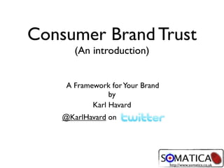 Intro' to Somatica Brand Trust Cube