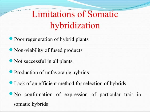 Somatic Hybridization - 