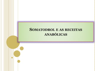 SOMATODROL E AS RECEITAS
ANABÓLICAS
 