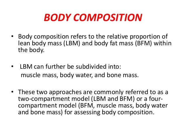 body composition and somatotype of