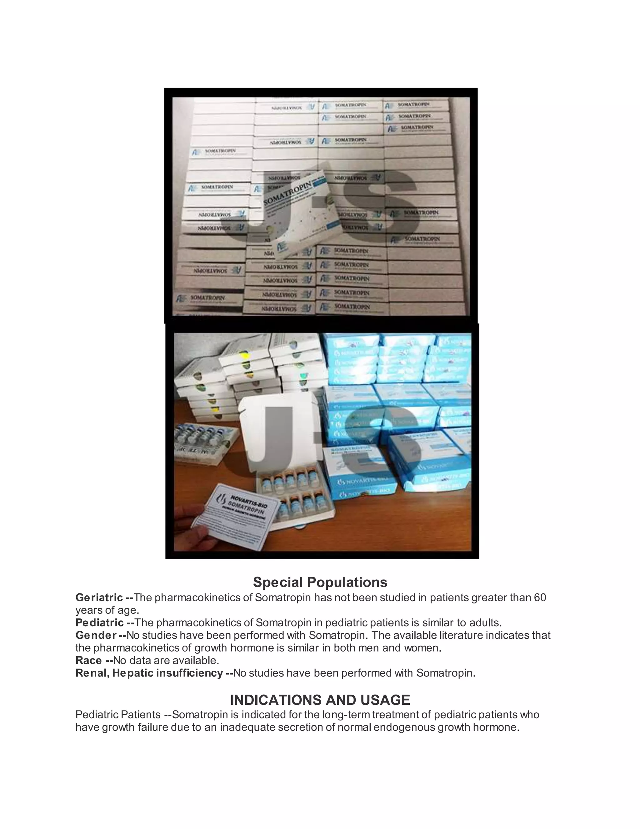 Somatropin human growth hormone (HGH) dosage & administration | DOCX