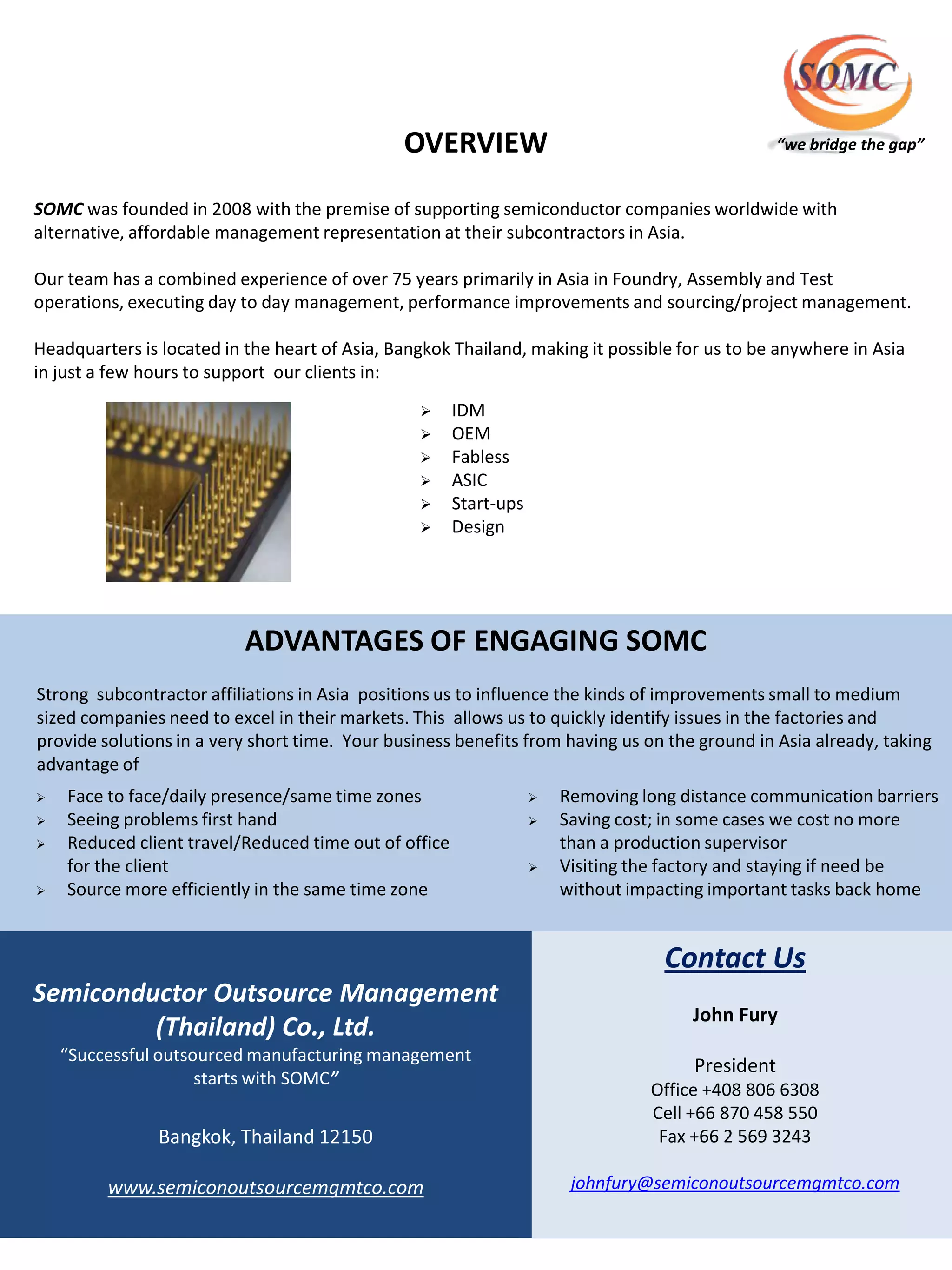 SOMC Brochure PDF Manufacturing Industry Industries