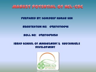 Prepared By: Somdeep Kumar Sen
Registration No: 092170710046
Roll No: 09217009050
IBRAD SCHOOL OF MANAGEMENT & SUSTAINABLE
DEVELOPMENT
 