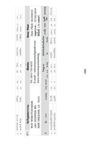 »œÊ°¤
            ·                                          ØÒ ÖÑ ×           Á°„ 0$««— Á‹¤¡·˜¦           „¦»ŠÁš¡²   ÓÖÓ×  ¤­ Á‹Êµ°µªµ­
Ó     ¡¦³‡¦¼­µ¦µ–¸¥‡»–                   Å¡«µ¨         ×Ò ÕÒ Õ           Á°„ ¤×         ž¦³¥»¦ªŠ«µªµ­        „¦»ŠÁš¡²   ÓÖÕÔ × ¤­ žž¦³Áš«Åš¥
Ô     ¡¦³¤®µšµœ¸ ž½µšÃ¦                ‡œ„¨Êµ        ÔÙ ÒÙ Õ           Á°„ %$        ­»‡´œ›µ¦µ¤           „¦»ŠÁš¡²   ÓÖÕÚ ÒÒ ¤­
Õ     ¡¦³ž¨´—¡¦«´„—·Í „˜š¸Ãž             „µ‹œµ›µ¦´˜œÍ ×Ò ÒÖ ÒÓ         Á°„ %$        Á‹¤¡·˜¦           „¦»ŠÁš¡²   ÓÖÕÖ Ù ¤­
×     ¡¦³¤®µ»¤¸ ž»­¤½žœ½Ãœ
                        ½                Á¤µ¨·µ˜·     ÔÖ ÒÕ Õ           Á°„ %$        ­»‡´œ›µ¦µ¤           „¦»ŠÁš¡²   ÓÖÕÚ ÒÓ ¤­
Ø     ¡¦³­¤»®­œ·š ­»š›­¸Ã¨
              Í       ½                  š¦Š¡¦³        ÔÖ ÒÔ ÒÓ         Á°„ %$        ž¦³­µš»µªµ­ „¦»ŠÁš¡²         ÓÖÕÚ ÒÓ ¤­
Ù     ¡¦³¤®µ­¤¡Š¬Í Œœ½š¥»˜Ã˜ ½           Á—ž¦³„°     ÓØ Ø        Ø     Á°„ %$        Á‹¤¡·˜¦           „¦»ŠÁš¡²   ÓÖÖÒ ÒÕ ¤­




Ÿ–¦§Ÿ|{½µŒ—´ŽŸ ˜¦…¢±–˜©v§                                               Ô×                          7KH RXQFLO RI 7KDL %KLNNKXV LQ WKH 86$
 