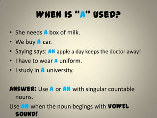 Some any-a-an-no | PPT