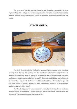 String Instruments Romanian Some instrumente traditionale romanesti-en | PDF