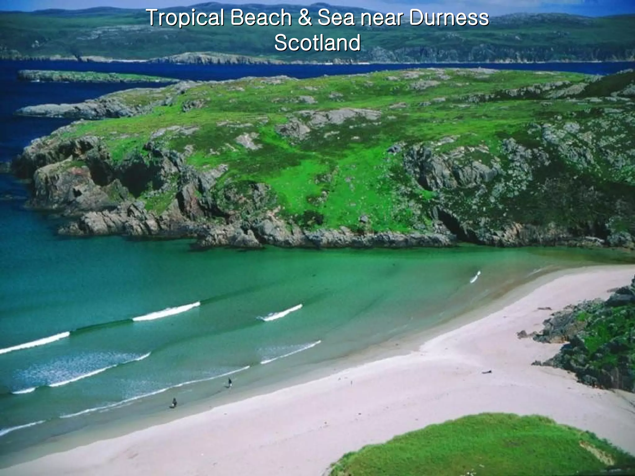 Tropical Beach & Sea near Durness Scotland 