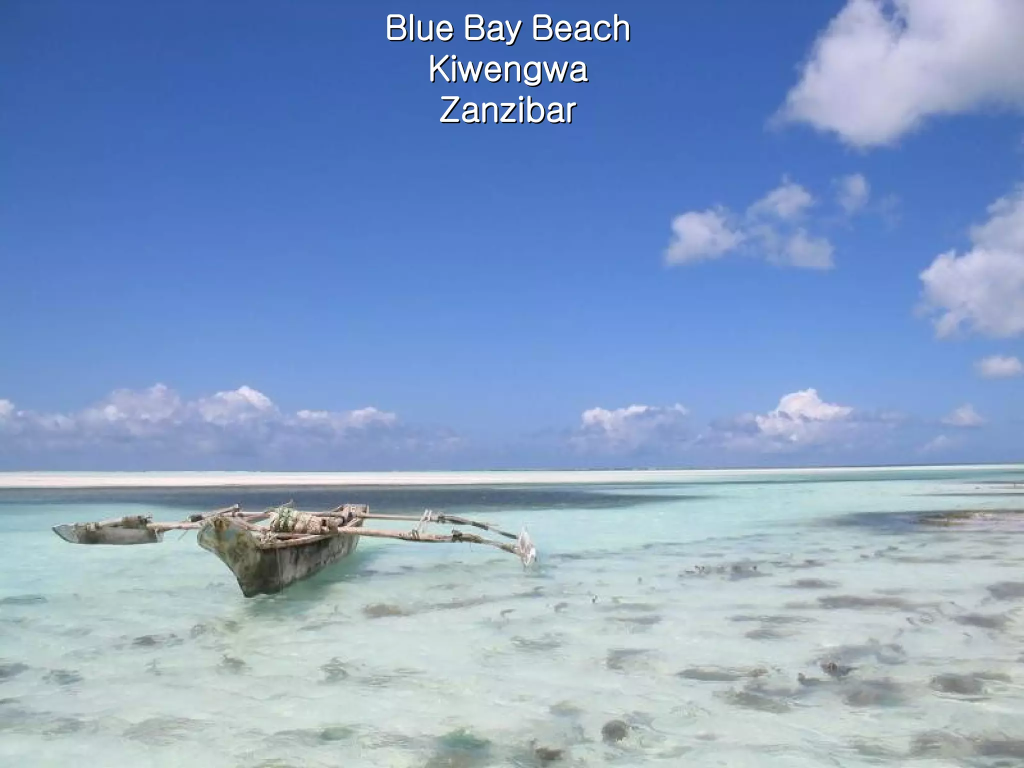 Blue Bay Beach Kiwengwa Zanzibar 