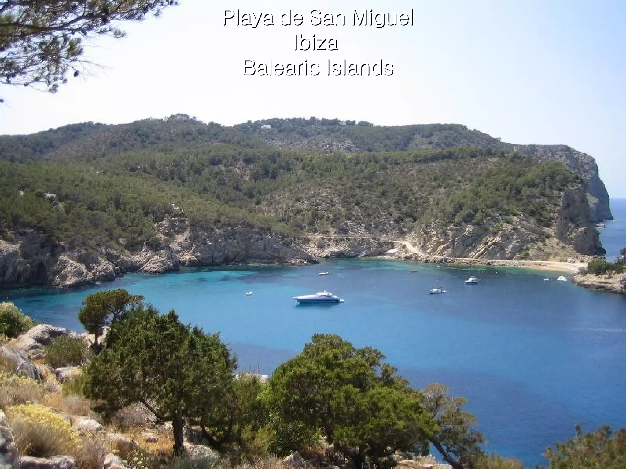 Playa de San Miguel Ibiza  Balearic Islands 