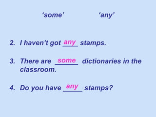 Some and any | PPT