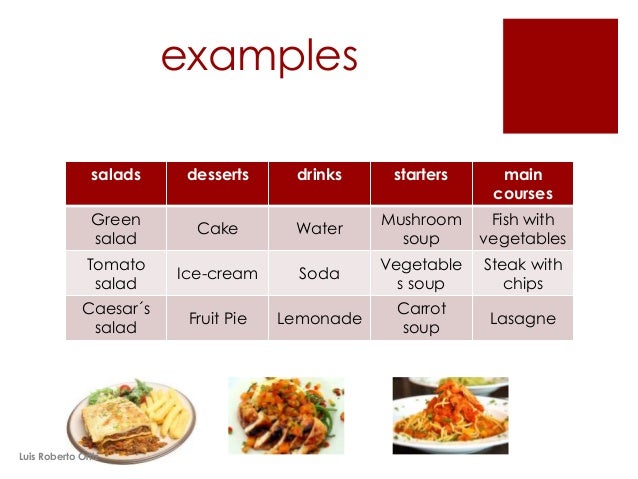 First Course Restaurant Menu First Course Restaurant Menu