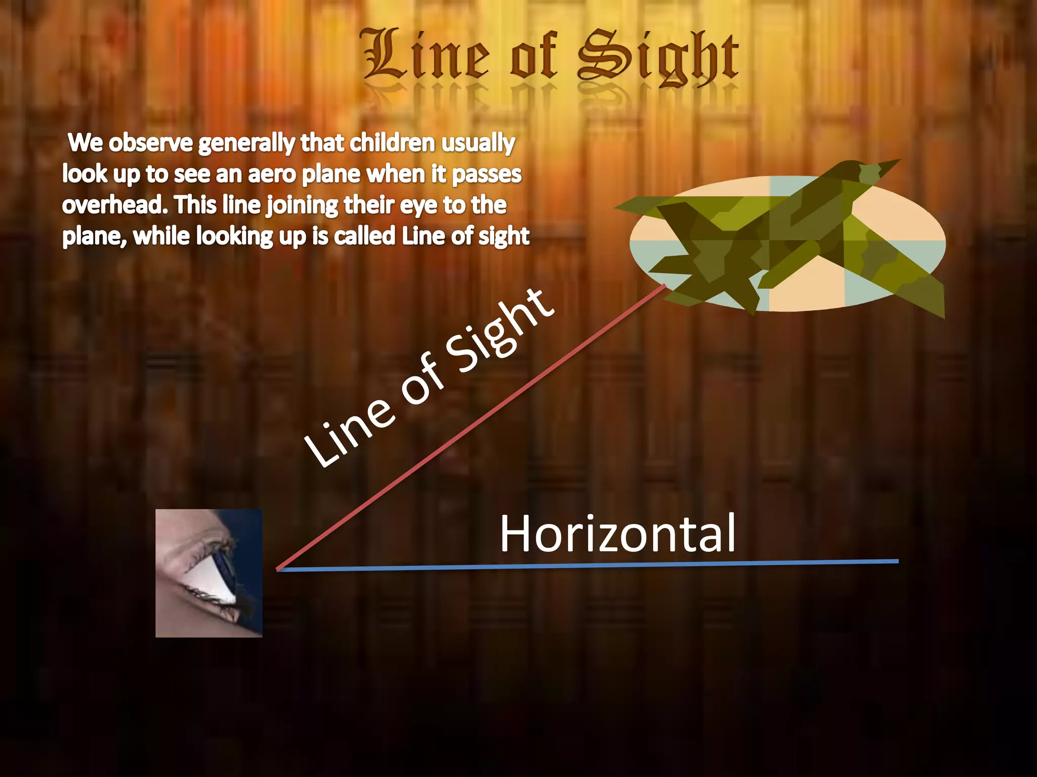 Line of Sight

Horizontal

 