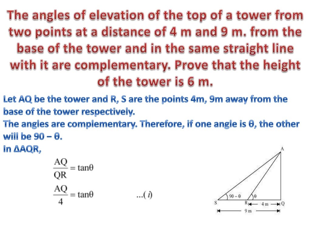 Some applications of trigonometry