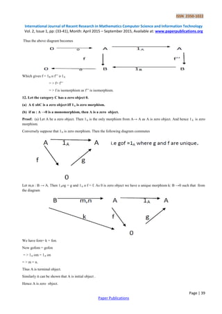 Some Aspects of Abelian Categories | PDF