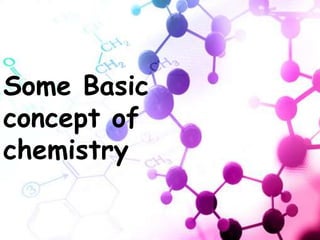 Some Basic
concept of
chemistry
 