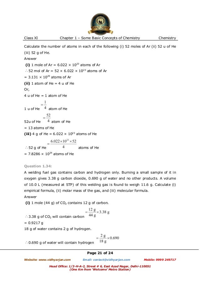 Worksheets Logarithmic Equations Worksheet With Answersclass11 some basic concepts of chemistry exercise with solutions 21