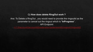 Some basics with ring central | PPTX