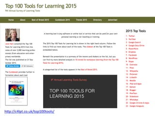 h?p://c4lpt.co.uk/top100tools/	
  
 