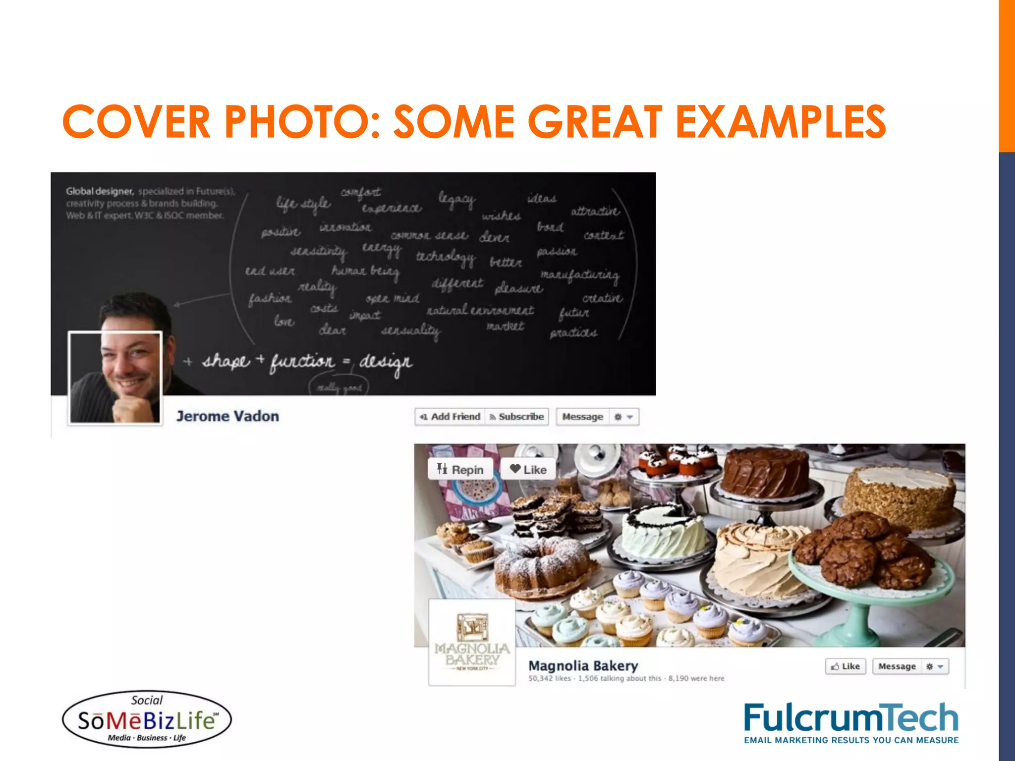 COVER PHOTO: SOME GREAT EXAMPLES
 