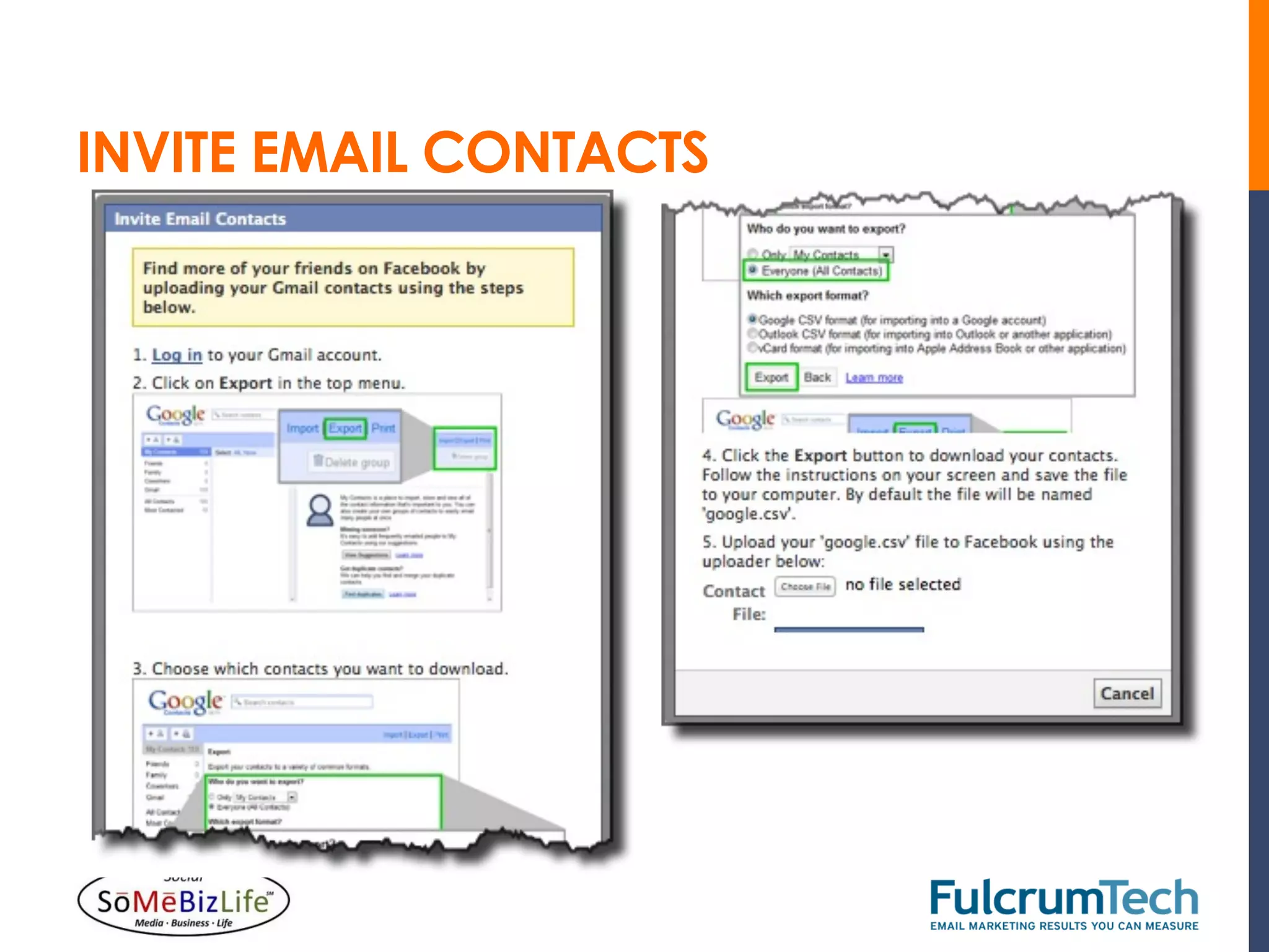 INVITE EMAIL CONTACTS
 