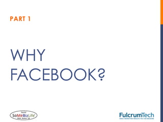PART 1




WHY
FACEBOOK?
 