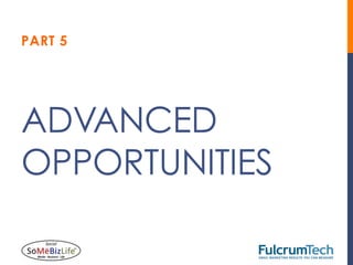 PART 5




ADVANCED
OPPORTUNITIES
 