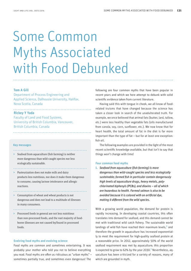 Some common myths associated with food debunked PDF(00)