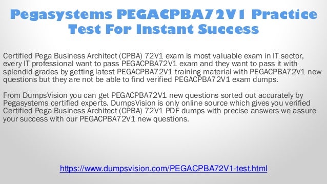 PEGACPBA88V1 Prüfungsunterlagen