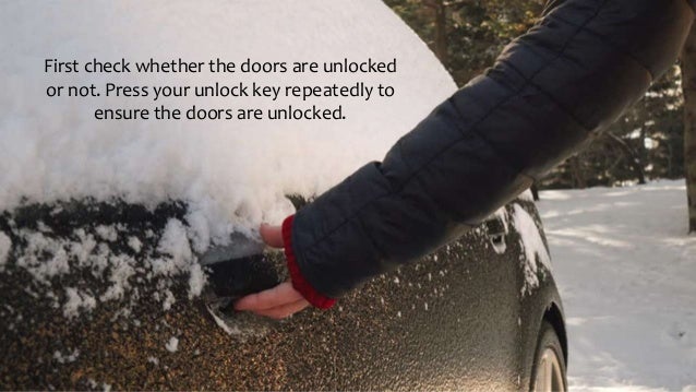 Some Diy Methods To Unlock Your Frozen Car
