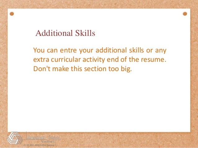 additional skills for resumes additional skills for resumes