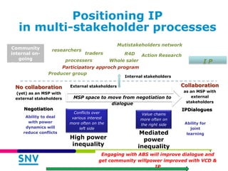 Innovation Platforms for Value Chain Development: Experiences from Ghana and Burkina Faso