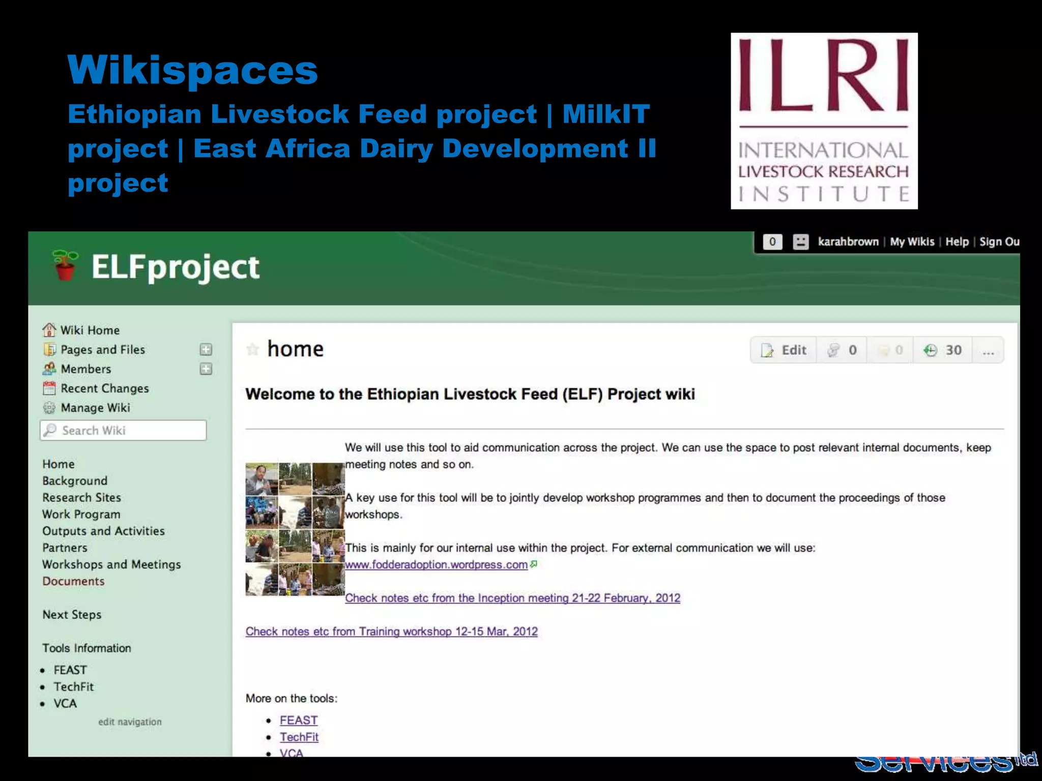 Wikispaces
Ethiopian Livestock Feed project | MilkIT
project | East Africa Dairy Development II
project
 