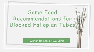 Some Food
Recommendations for
Blocked Fallopian Tubes
Wuhan Dr.Lee's TCM Clinic
 