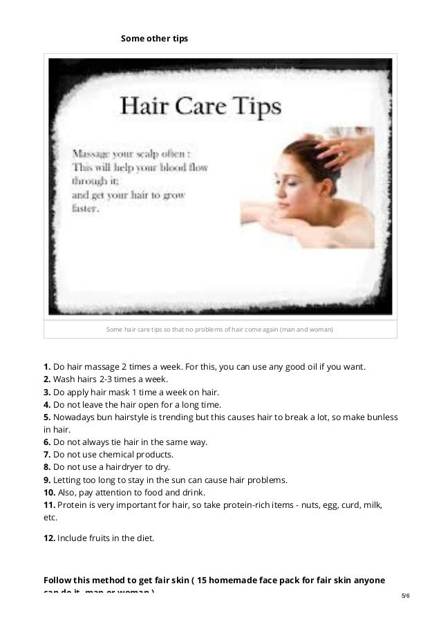 Some Hair Care Tips So That No Problems Of Hair Come Again Man And W